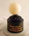Astrology Graduation Cake with Floating Moon Lamp | Custom Celebration Cake