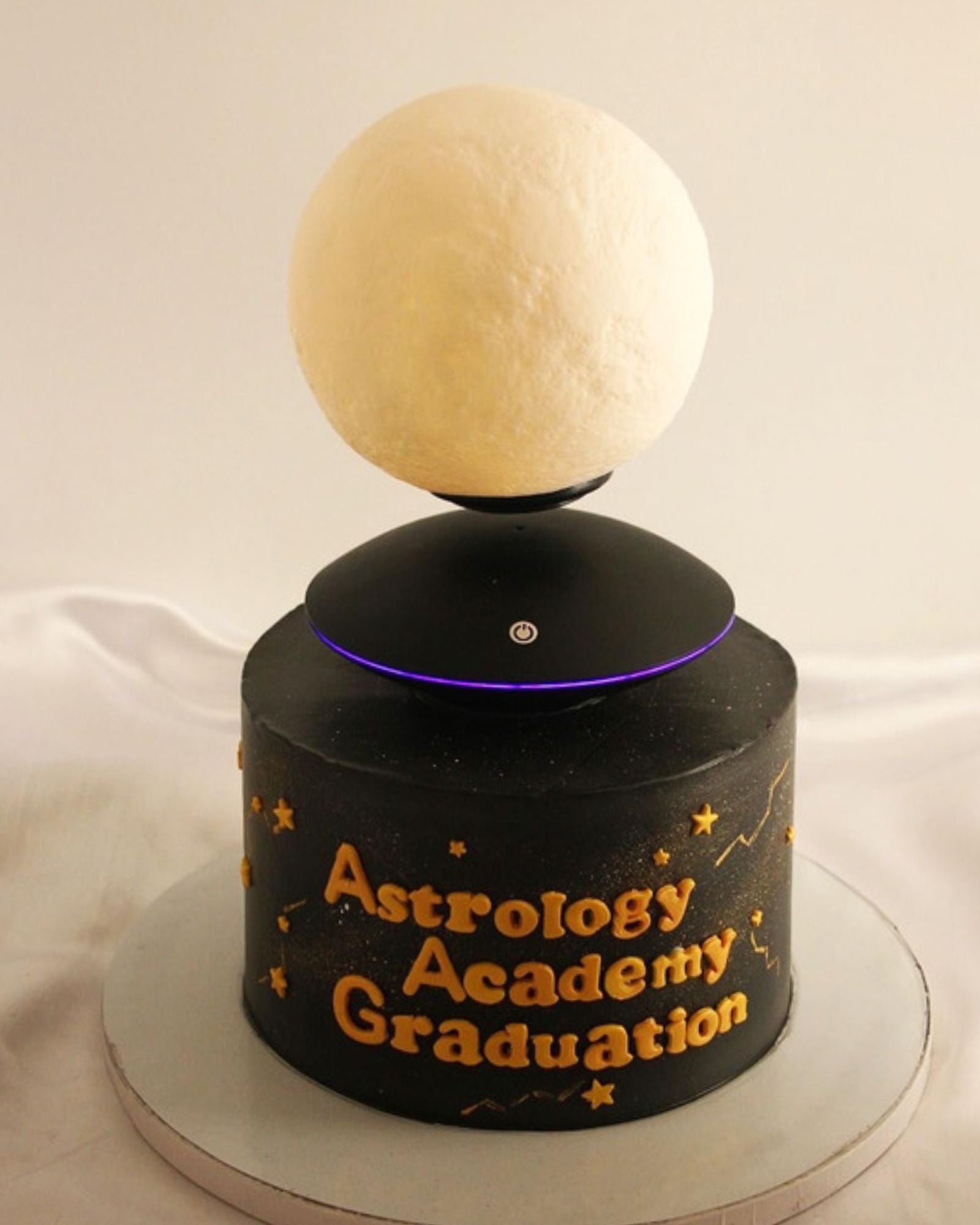 Astrology Graduation Cake with Floating Moon Lamp | Custom Celebration Cake