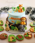 Wild One Jungle Safari Cake