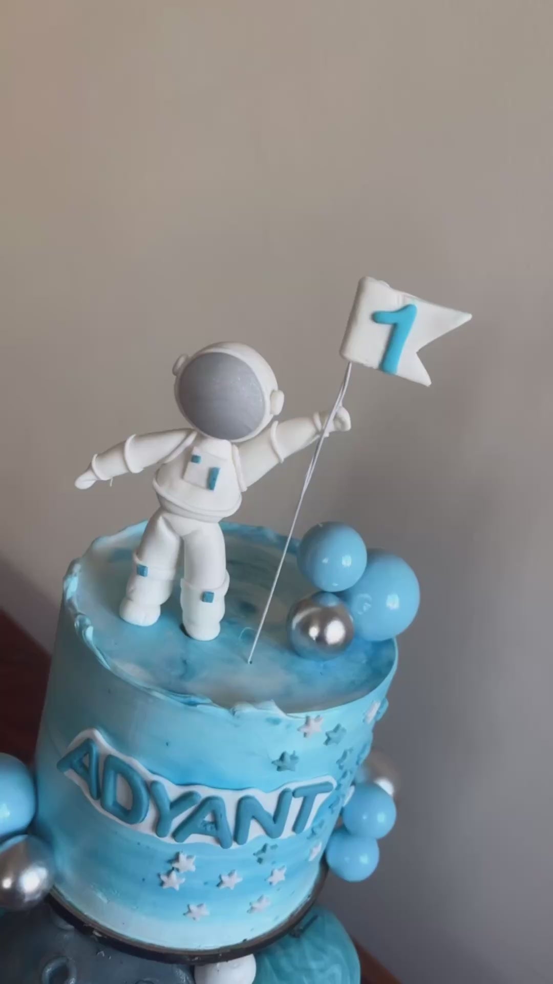 Gravity-Defying Galactic Moon Mission Cake