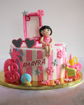 Barbie Glam Birthday Cake | Custom Pink Girl Birthday Cake