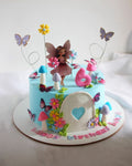 Enchanted Fairy Garden Birthday Cake | Custom Fairy Theme Cake